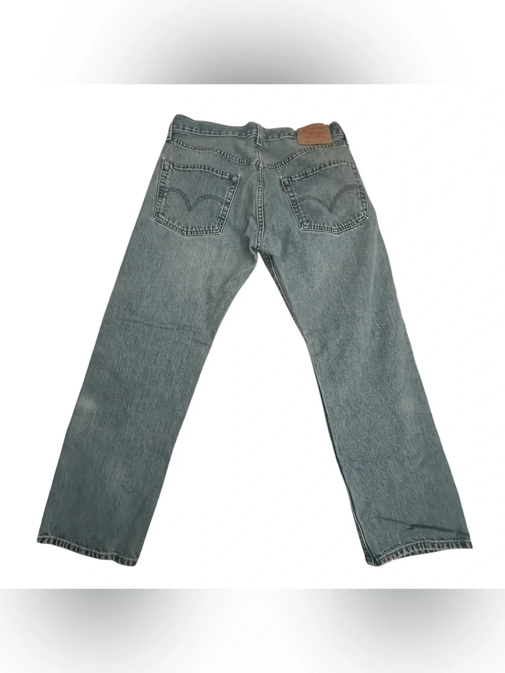 Levi's 501-0193 Straight Leg Button Fly Denim Jeans - Faded Blue 34/29